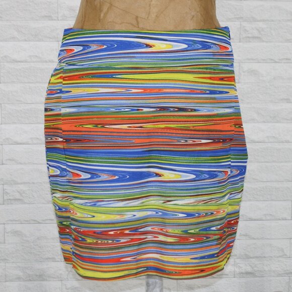 EP SPORT Skort Multicolor Stripe Colorful Stripes Golf Activewear Athleisure 6 - Picture 1 of 12